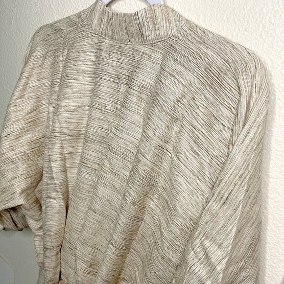 Piece of White | Audrey Raw Silk Dress in Biscotti Beige NWOT - Picture 7 of 8